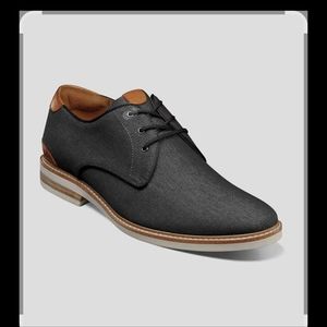Florsheim Highland Oxford Black Canvas plain toe